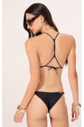 Biquíni Cortininha Draping Preto