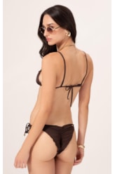 Biquíni Cortininha Frufru Clássicos CAFÉ