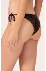 Biquíni Cortininha Frufru Clássicos CAFÉ