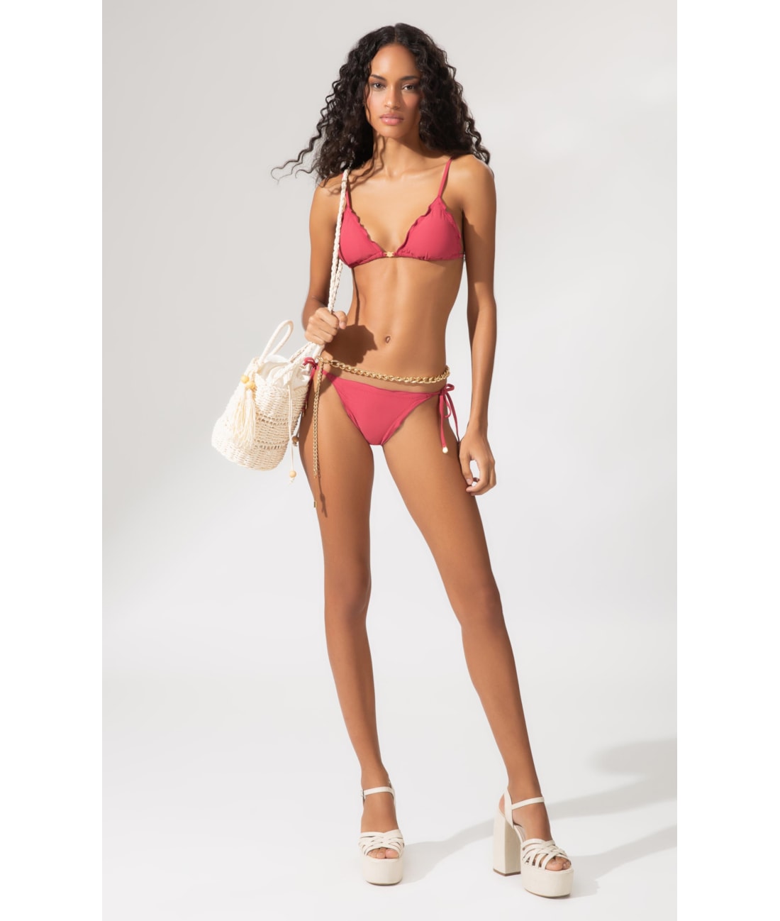 Biquíni Cortininha Frufru Clássicos Melancia