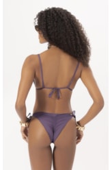 BIQUÍNI CORTININHA FRUFRU CLÁSSICOS ROXO