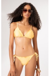 Biquíni Cortininha Frufru Le Soleil Amarelo Claro
