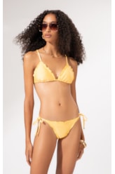 Biquíni Cortininha Frufru Le Soleil Amarelo Claro