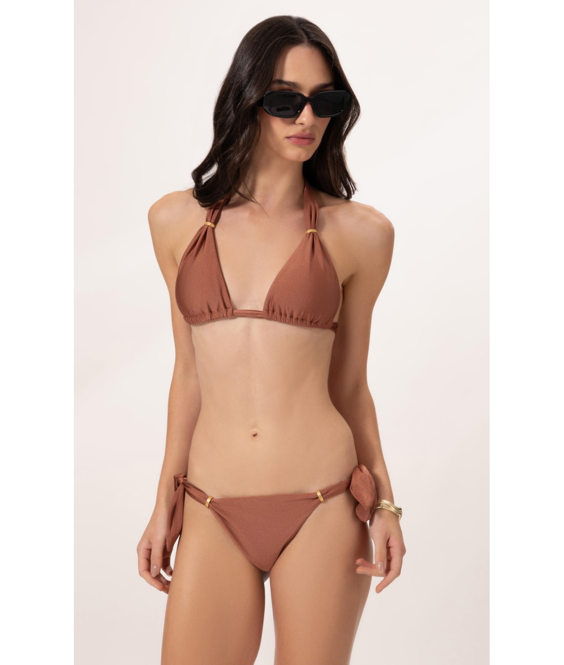 Biquíni Cortininha Lenço Bel Air Marrom