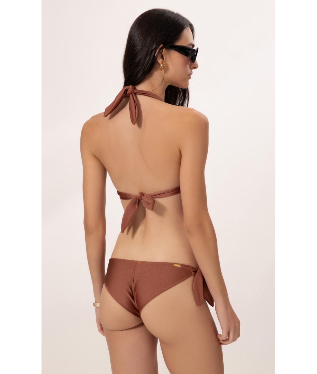 Biquíni Cortininha Lenço Bel Air Marrom