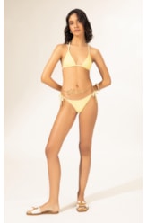 Biquíni Cortininha MESH LUREX Amarelo Claro