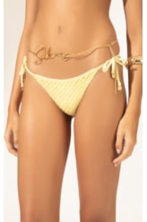 Biquíni Cortininha MESH LUREX Amarelo Claro