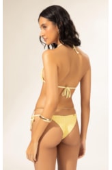 Biquíni Cortininha MESH LUREX Amarelo Claro