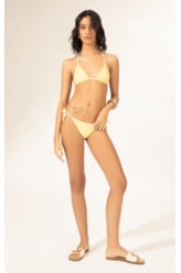 Biquíni Cortininha MESH LUREX Amarelo Claro