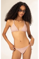 Biquíni Cortininha MESH LUREX Rosê