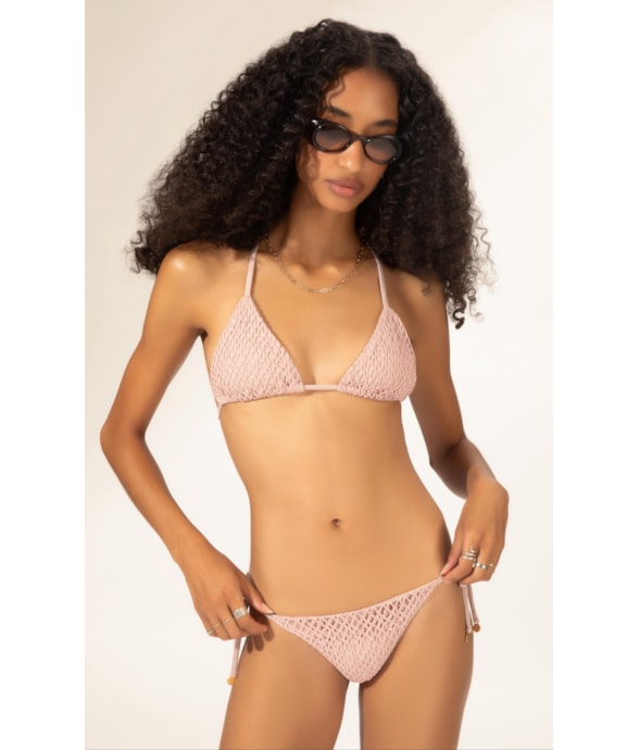 Biquíni Cortininha MESH LUREX Rosê