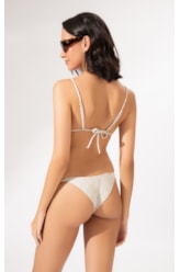 Biquíni Cortininha Novo Eos Off White