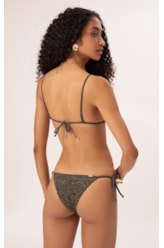 Biquíni Cortininha Rendado Lux Gráfite