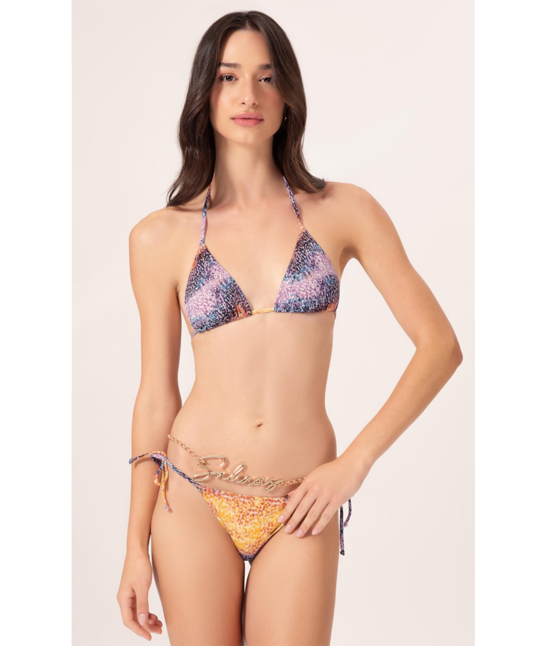 Biquíni Cortininha Rolotê Brushed Roxo