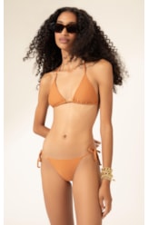 Biquíni Cortininha Rolotê Clássicos Caramelo