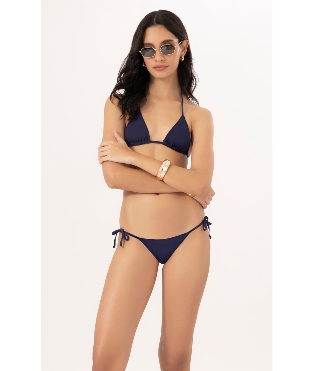 Biquíni Cortininha Rolotê Clássicos Dark Navy