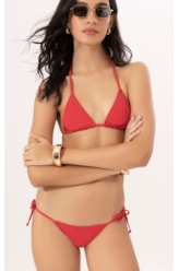 Biquíni Cortininha Rolotê Clássicos Vermelho
