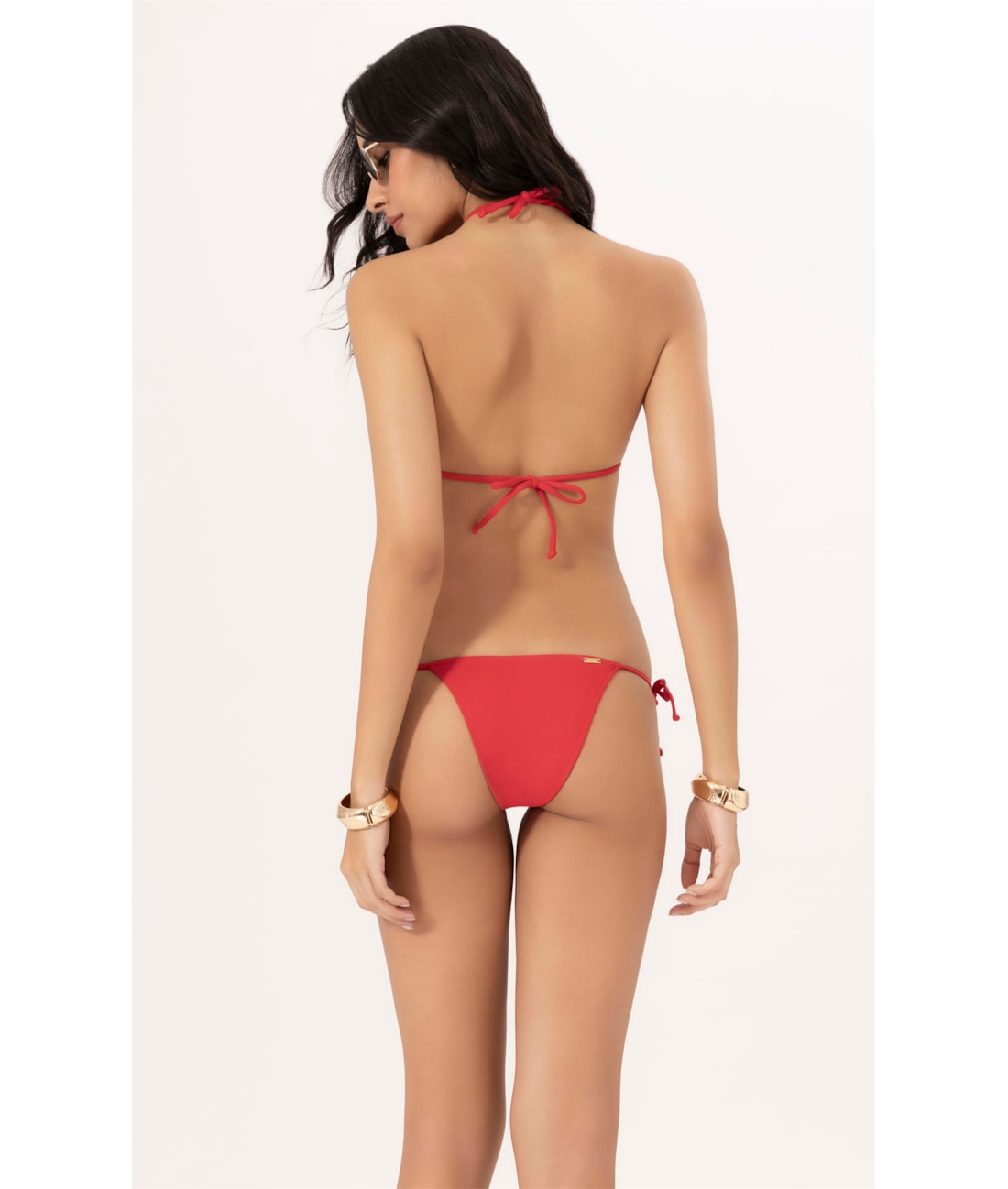 Biquíni Cortininha Rolotê Clássicos Vermelho