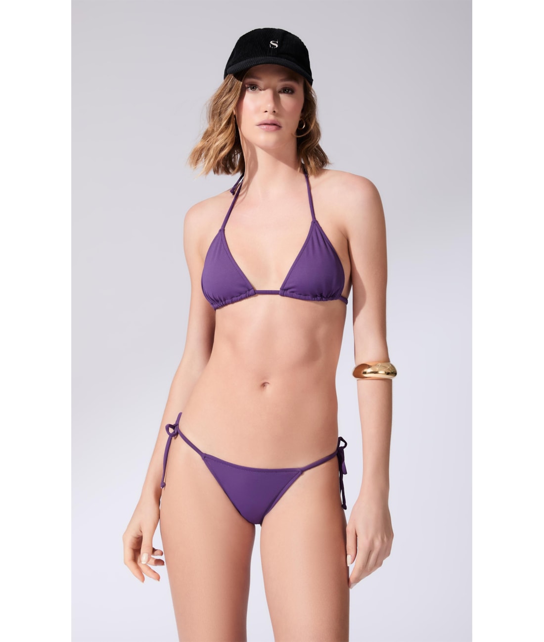 Biquíni Cortininha Rolotê Coast Roxo