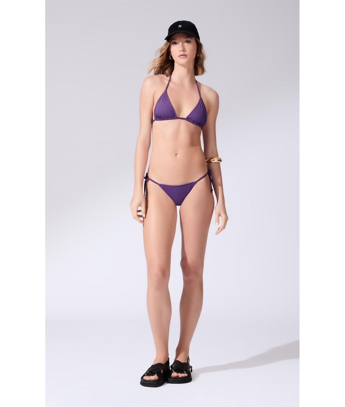 Biquíni Cortininha Rolotê Coast Roxo