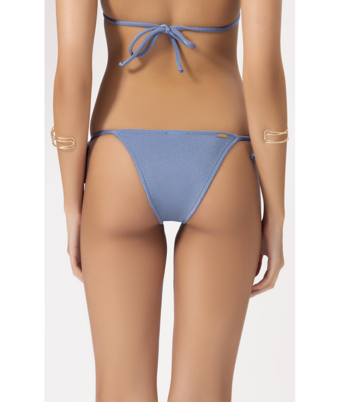 Biquíni Cortininha Rolotê Magic Azul Seco