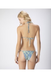 Biquíni Cortininha Rolotê Oceânica Azul Seco