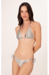 Biquíni Cortininha Rolotê Satin Skin Silver Gray