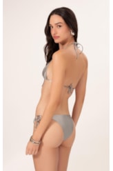Biquíni Cortininha Rolotê Satin Skin Silver Gray