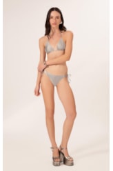 Biquíni Cortininha Rolotê Satin Skin Silver Gray