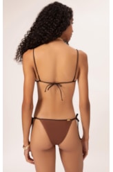Biquíni Cortininha Viés Duo Marrom