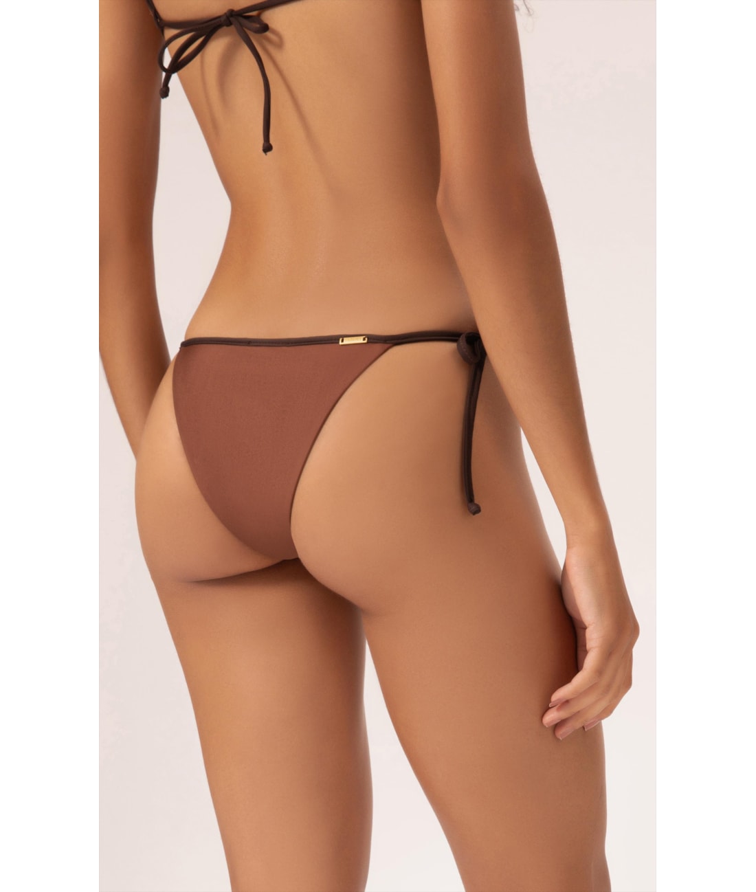 Biquíni Cortininha Viés Duo Marrom