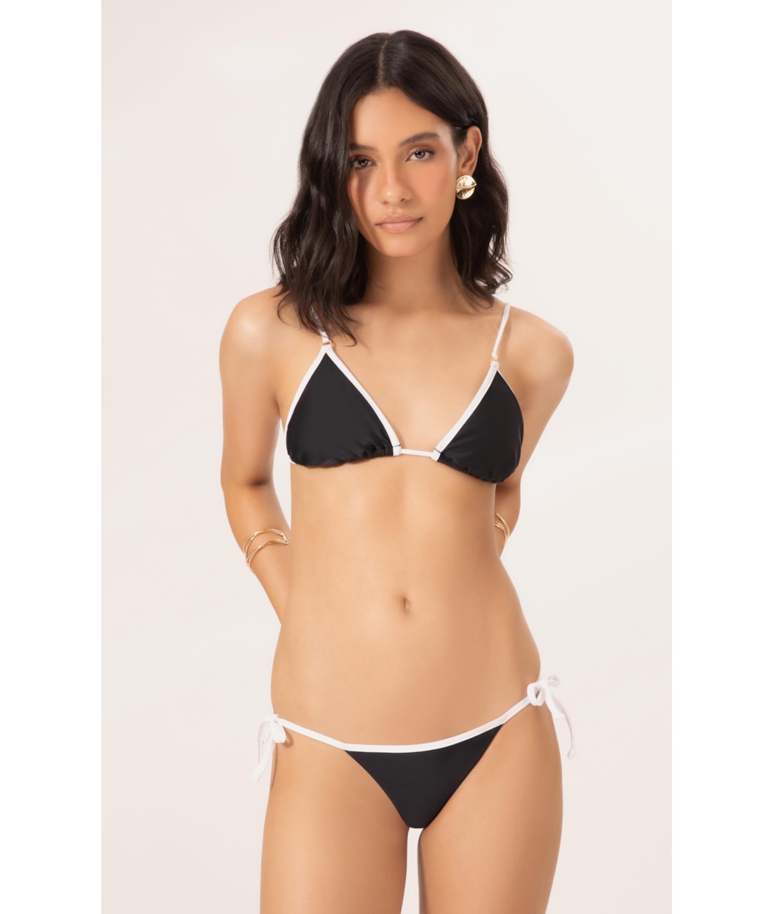 Biquíni Cortininha Viés Duo Preto