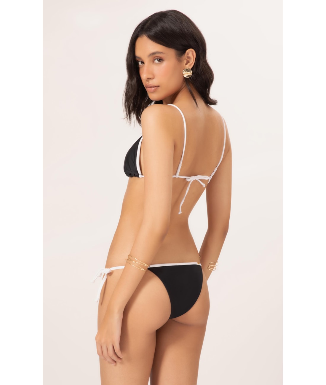 Biquíni Cortininha Viés Duo Preto