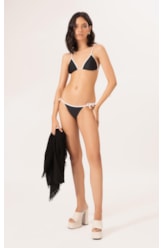 Biquíni  Cortininha Viés Duo Preto