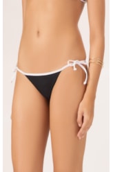 Biquíni  Cortininha Viés Duo Preto