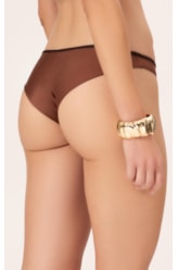 Biquíni Decote V Viés Duo Marrom