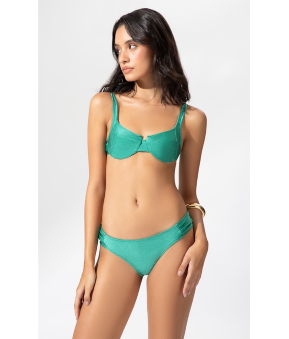 Biquíni Meia Taça Arco Comfort Le Soleil Verde Claro
