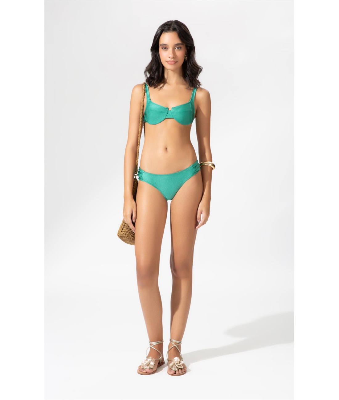 Biquíni Meia Taça Arco Comfort Le Soleil Verde Claro