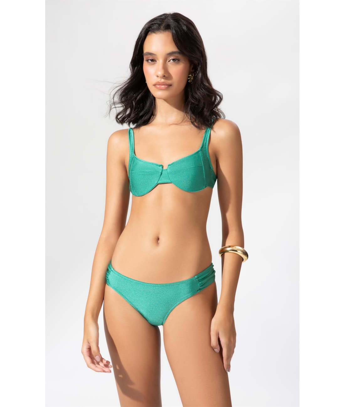 Biquíni Meia Taça Arco Comfort Le Soleil Verde Claro