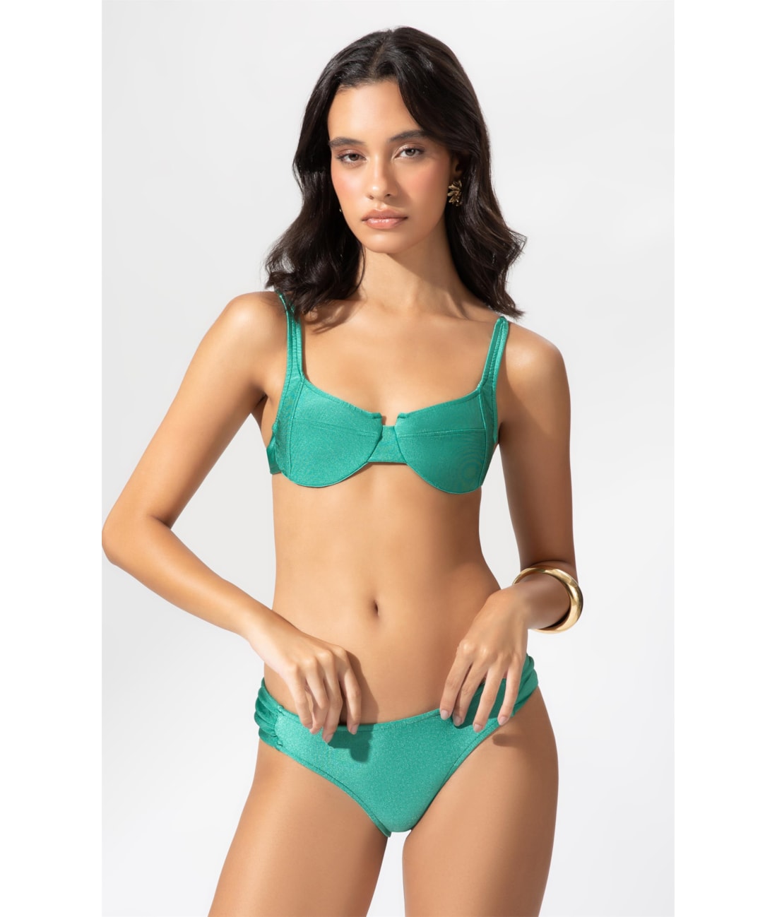 Biquíni Meia Taça Arco Comfort Le Soleil Verde Claro