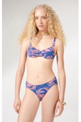 Biquíni Meia Taça Arco Comfort Sous-Marine Azul
