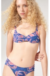 Biquíni Meia Taça Arco Comfort Sous-Marine Azul