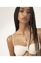 Biquíni Meia Taça Atena Draping Off White
