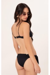 Biquíni Meia Taça Clean Draping Preto