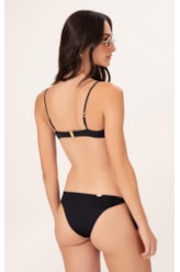 Biquíni Meia Taça Clean Draping Preto