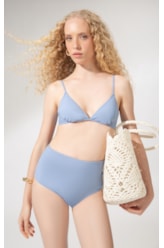 Biquíni Meia Taça Comfort Allure Azul