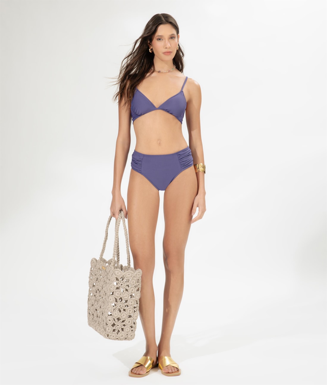 Biquíni Meia Taça Comfort Califórnia Roxo