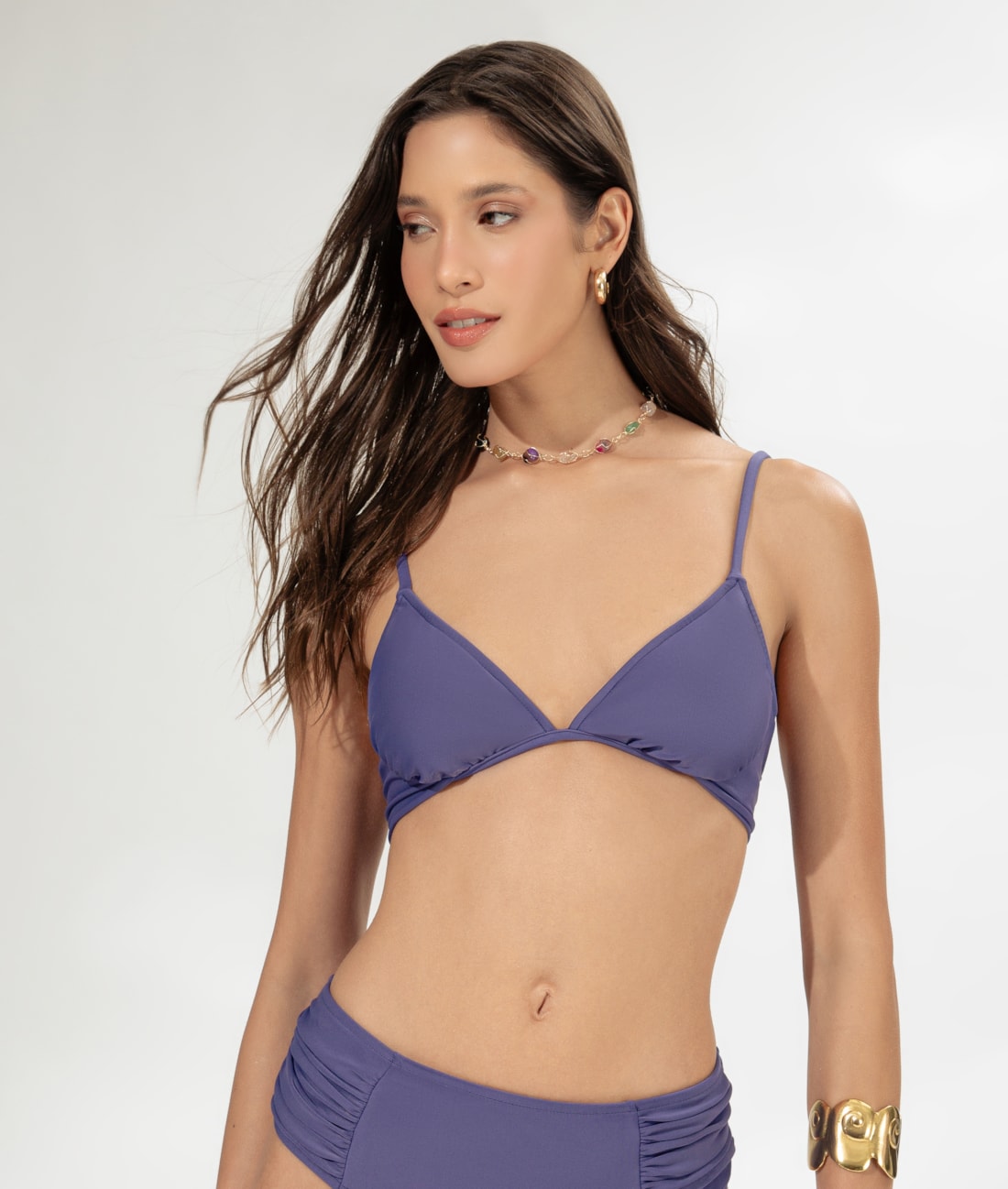 Biquíni Meia Taça Comfort Califórnia Roxo