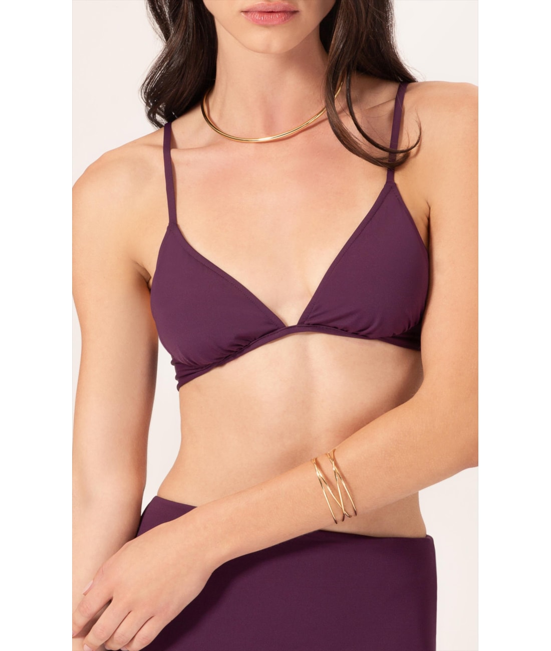 Biquíni Meia Taça Comfort Clássicos Beringela