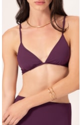 Biquíni Meia Taça Comfort Clássicos Beringela